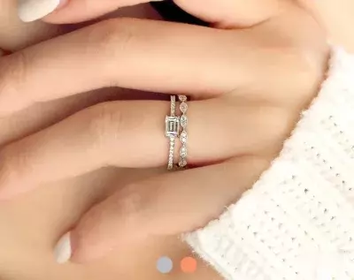 0.92 cttw Emerald Cut Engagement Ring w/ Art Deco All or Half Eternity Wedding Band Ring Bridal Ring Dainty Wedding Set 