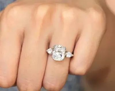 4.90 cttw Engagement Ring Antique Cushion Cut Diamond Simulant Bridal Ring Wedding Ring Anniversary Ring 