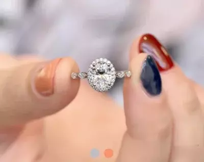 1.95 cttw Art Deco Halo Engagement Ring Oval Cut Diamond Simulant Bridal Ring Wedding Ring Minimal Dainty Halo Ring 