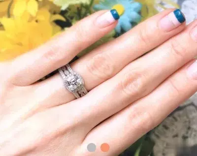 3.08 cttw Milgrain Art Deco Bridal Set Ring Cushion Cut Halo Engagement Ring w/ Two All & Half Eternity Bands Dainty Ring 