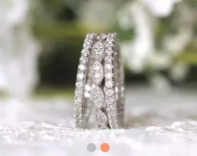 1.80 cttw Deco Mixed Full Eternity Ring Set Brilliant Cut 4x4 Prong Pave Diamond Simulant Stackable Ring Wedding Band Ring 