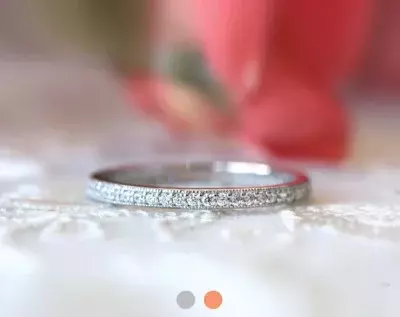 1.5mm Delicate Milgrain Full Pave Eternity Band Ring Brilliant Cut Micro Pave Diamond Simulant Stackable Band Ring 