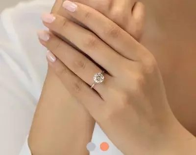 1.90 ct Solitaire Engagement Ring Brilliant Cut Diamond Simulant Promise Ring Bridal Ring Wedding Ring 