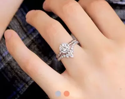 0.89 cttw Unique Tiara Bridal Set Ring Halo Ball Engagement Ring W/ Tiara Wedding Ring Brilliant Cut Diamond Simulant 