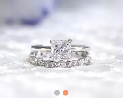 2.26 cttw Solitaire Bridal Set Ring Princess Cut Solitaire Ring w/ Art Deco All Eternity Ring Wedding Set Ring 