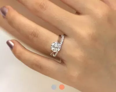 2.26 cttw Solitaire Bridal Set Ring Brilliant Cut Diamond Simulant Wedding Ring Anniversary Ring Dainty Bridal Set 