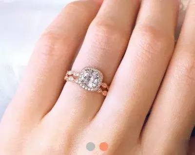 2.50 cttw Art Deco Bridal Ring Halo Engagement Ring w/ All or Half Eternity Band Cushion Cut Diamond Simulant Dainty Ring 